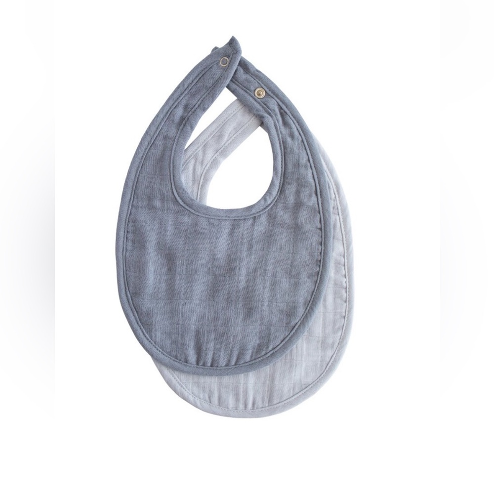 Muslin Bib Tradewinds/Baby Blue One Size